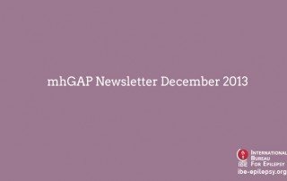 mhGAP Newsletter December 2013